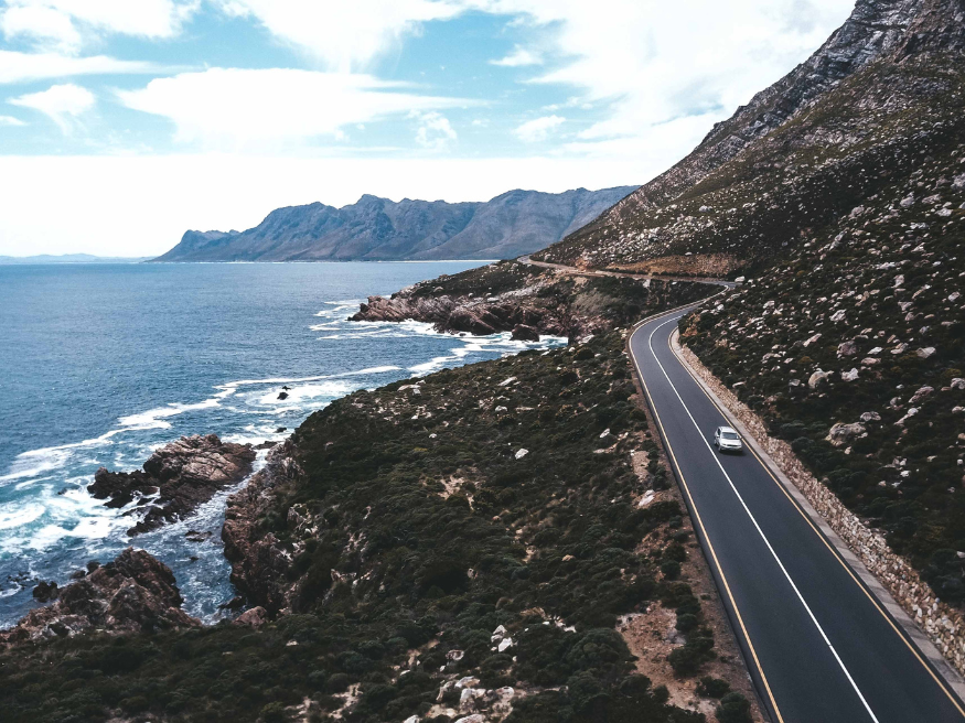 Clarence Drive Drohnenshot Südafrika