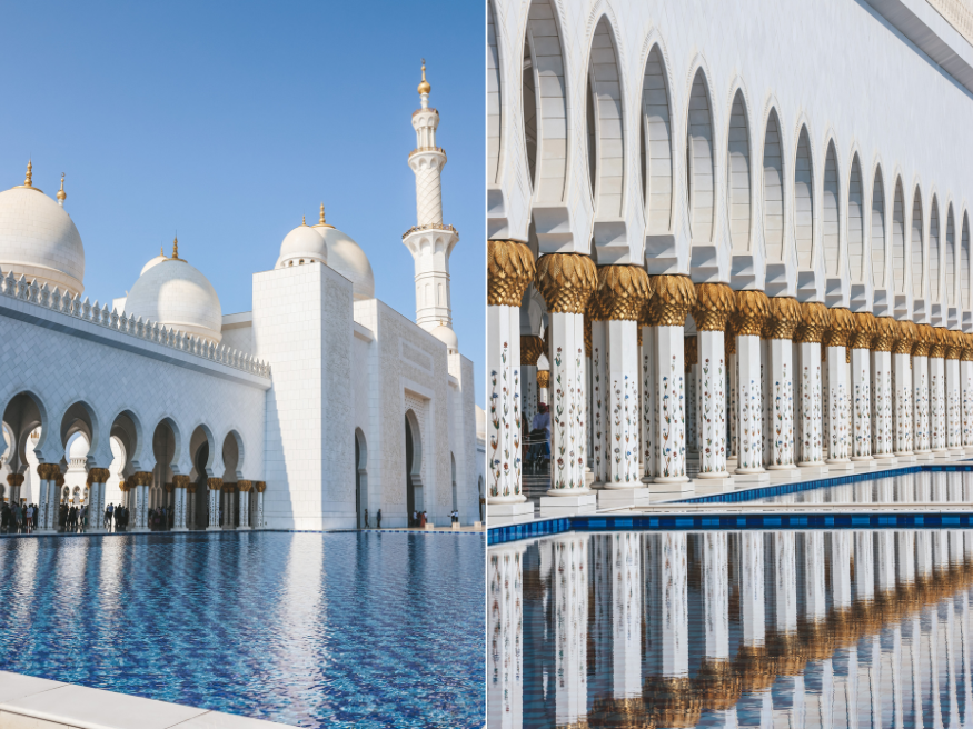 Architektur der Sheikh Zayed Moschee