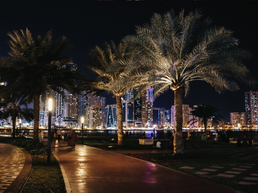 Al Majaz Waterfront Uferpromenade