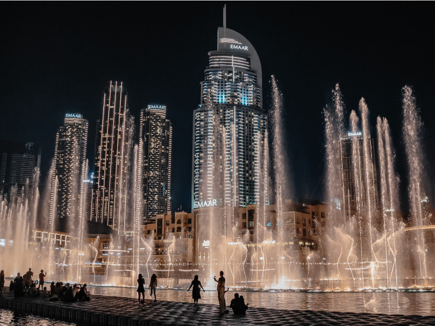 Burj Khalifa Fontäne Wassershow