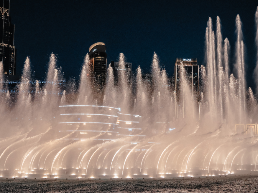 Dubai Fountain Highlight Wasserfontänen