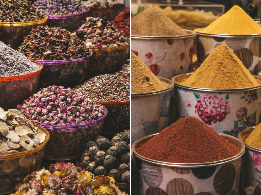 Gewürz Souk in Alt-Dubai traditioneller Markt