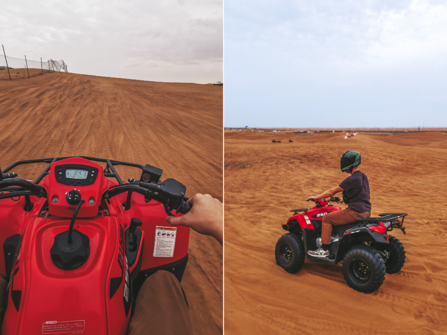 Quadfahren in der Wüste Dubais