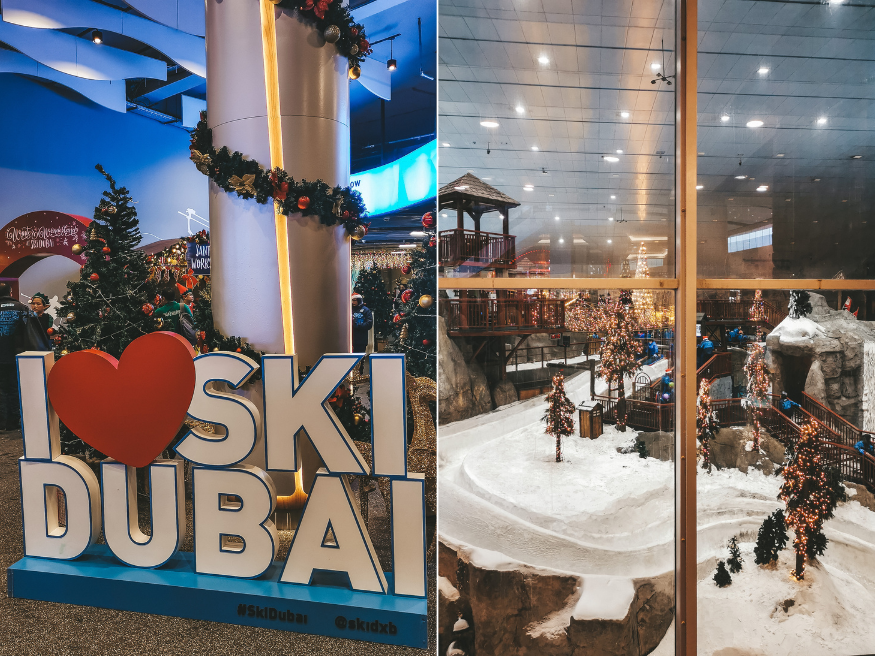 Ski Dubai Indoor Skifahren in Dubai Skihalle Mall of Emirates