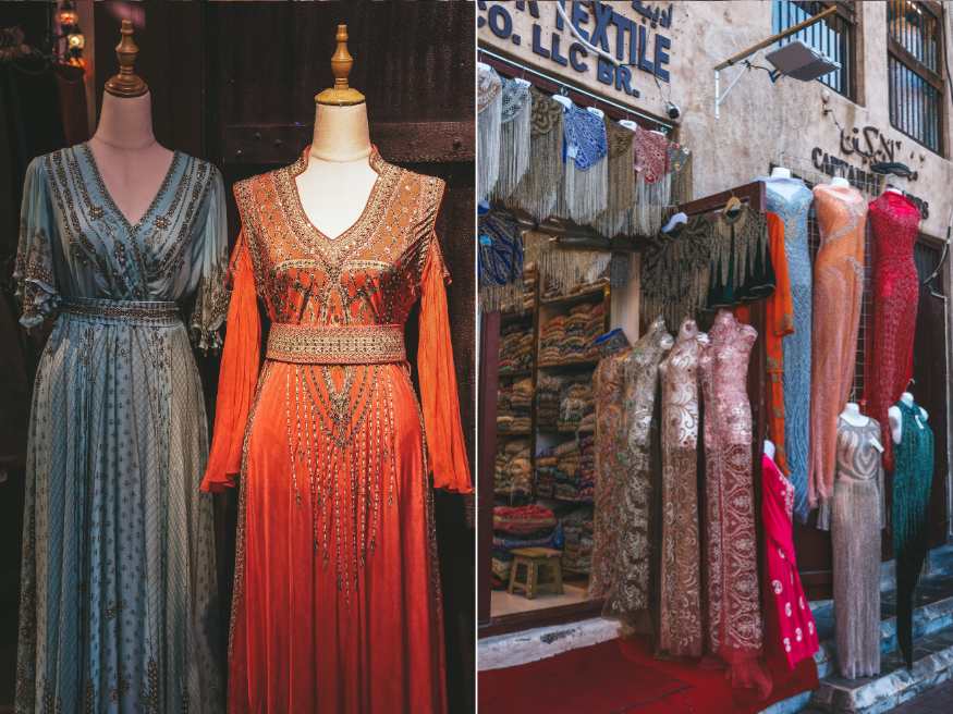 Textil-Markt Stoffe kaufen Old Dubai