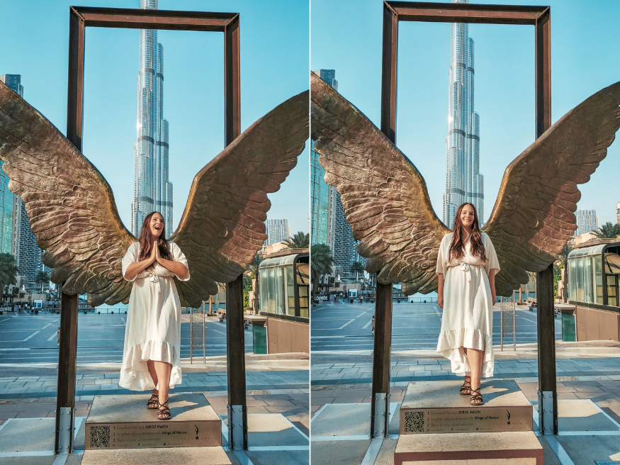 Wings of Mexico Statue Fotomotiv Dubai